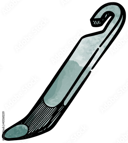 Prying tools icons  style watercolor vector illustration