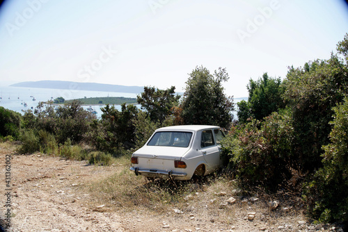 car in the desert