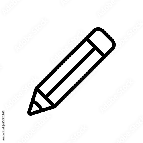 Pencil Vector Icon. Beauty and SPA Symbol EPS 10 File