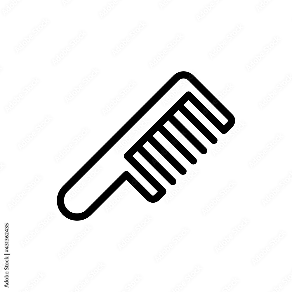 Comb Vector Icon. Beauty and SPA Symbol EPS 10 File Comb Vector Icon. Beauty and SPA Symbol EPS 10 File