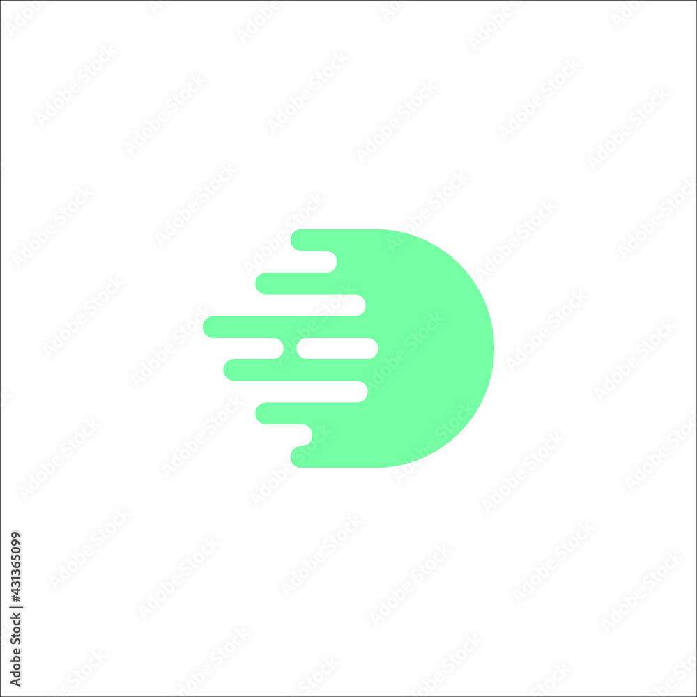letter D data logo design vector letter D data logo design vector