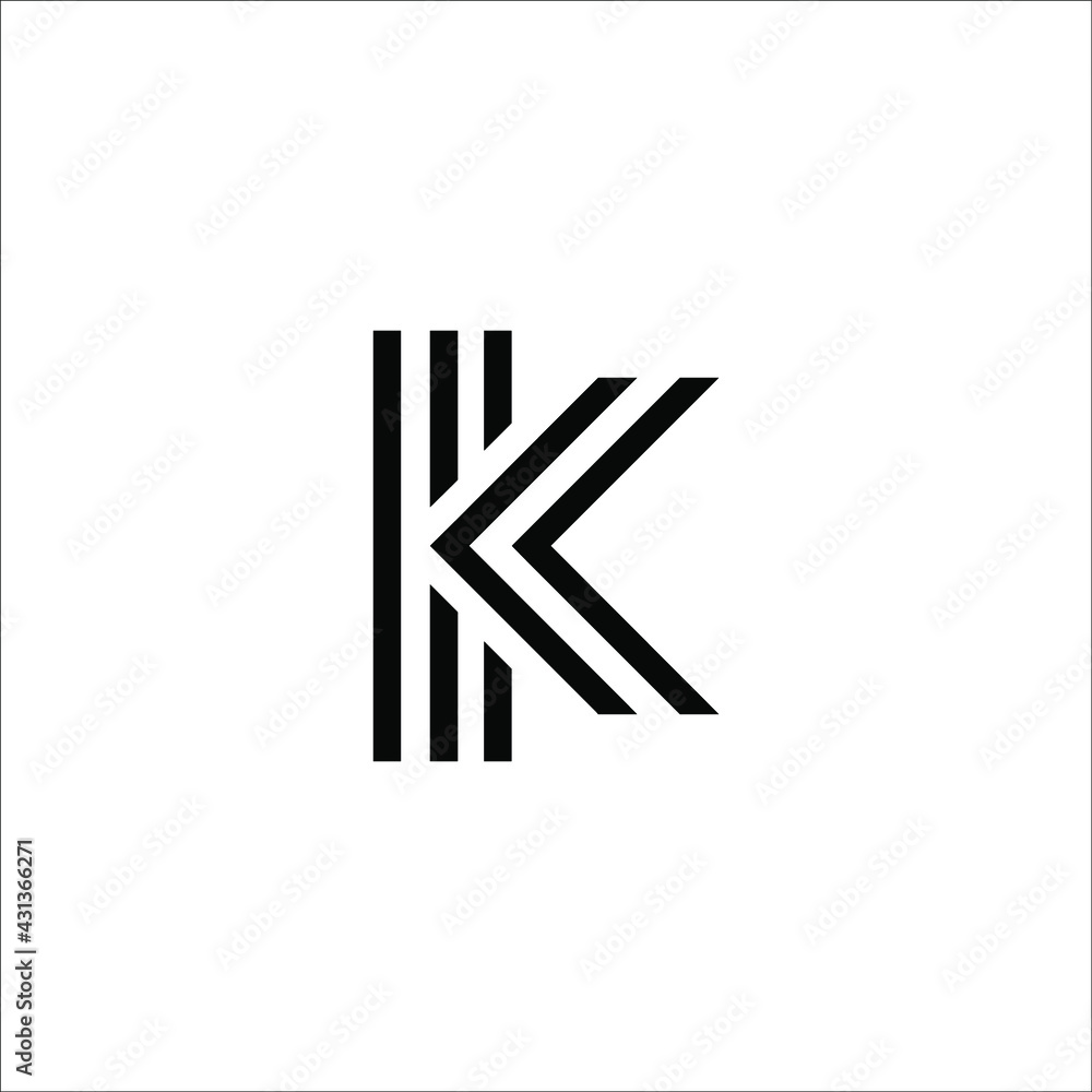 letter K logo design vector letter K logo design vector