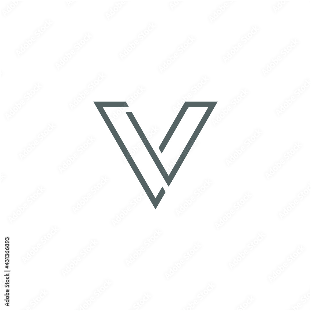 letter V logo design vector letter V logo design vector