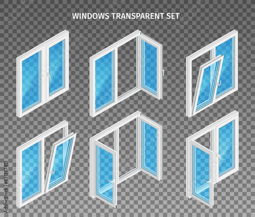 Plastic Windows Transparent Set