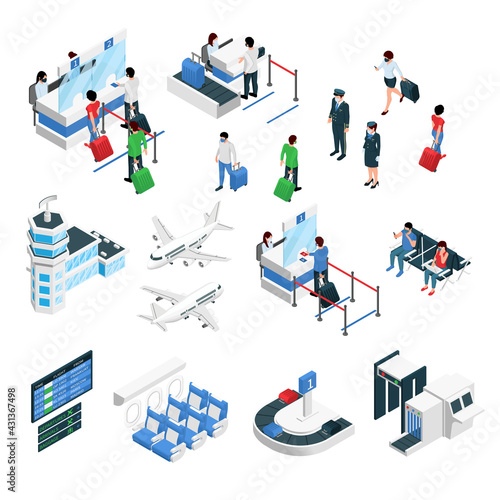 Airport Isometric Set