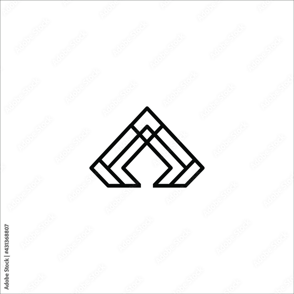 letter initial A logo design vector letter initial A logo design vector
