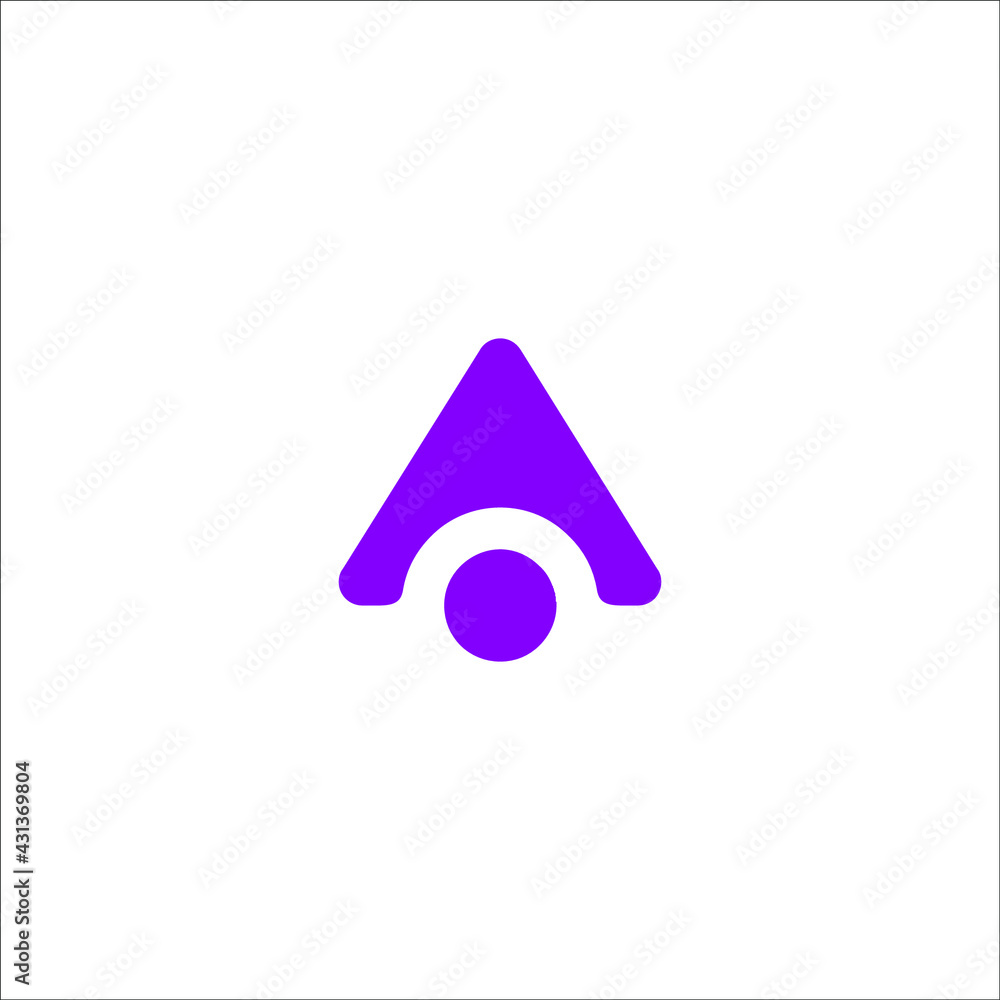 letter initial A logo design vector letter initial A logo design vector