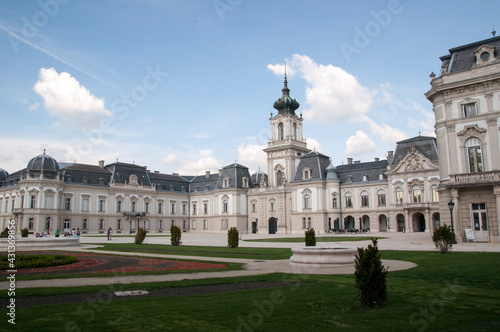 Panoramic view of the Festetics palace. May 15, 2017, Keszthely, Hungary.