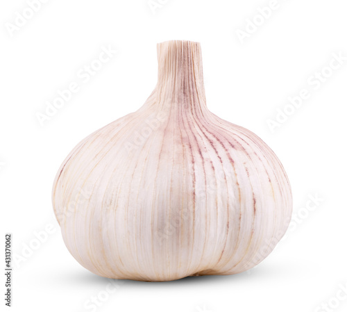 Garlic isolated on white background close op