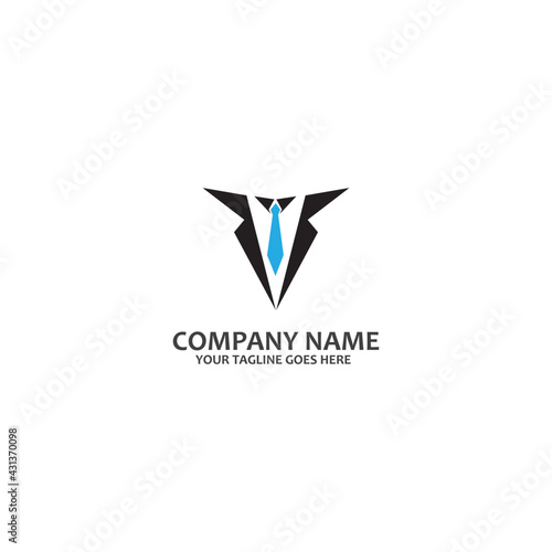 black mafia men tuxedo symbol vector logo