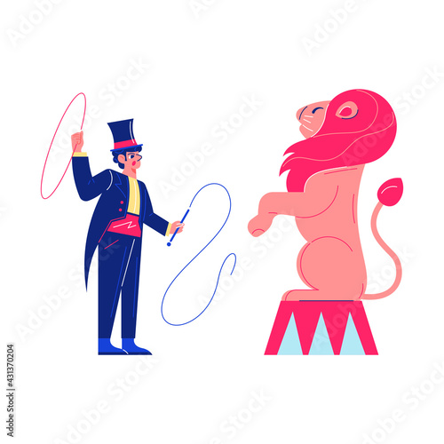 Lion Tamer Circus Composition