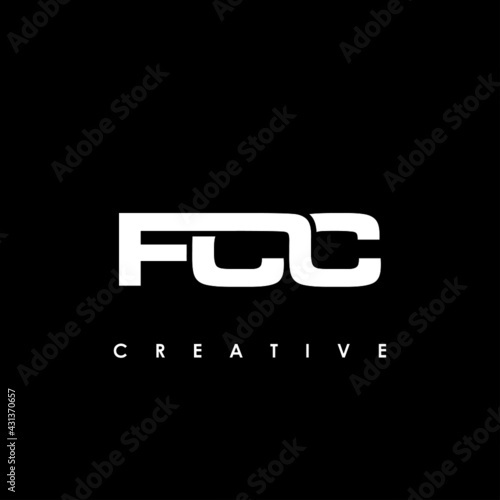 FCC Letter Initial Logo Design Template Vector Illustration photo