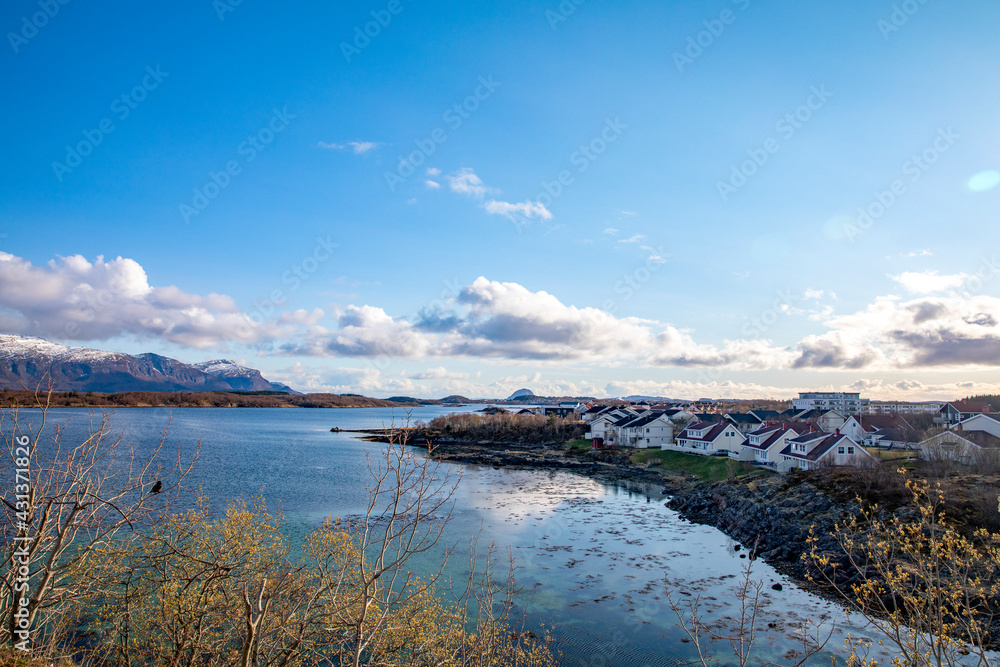 custom made wallpaper toronto digitalBlue sky and white clouds in Brønnøy municipality, Mosheim,,Helgeland,Nordland county,Norway,scandinavia,Europe