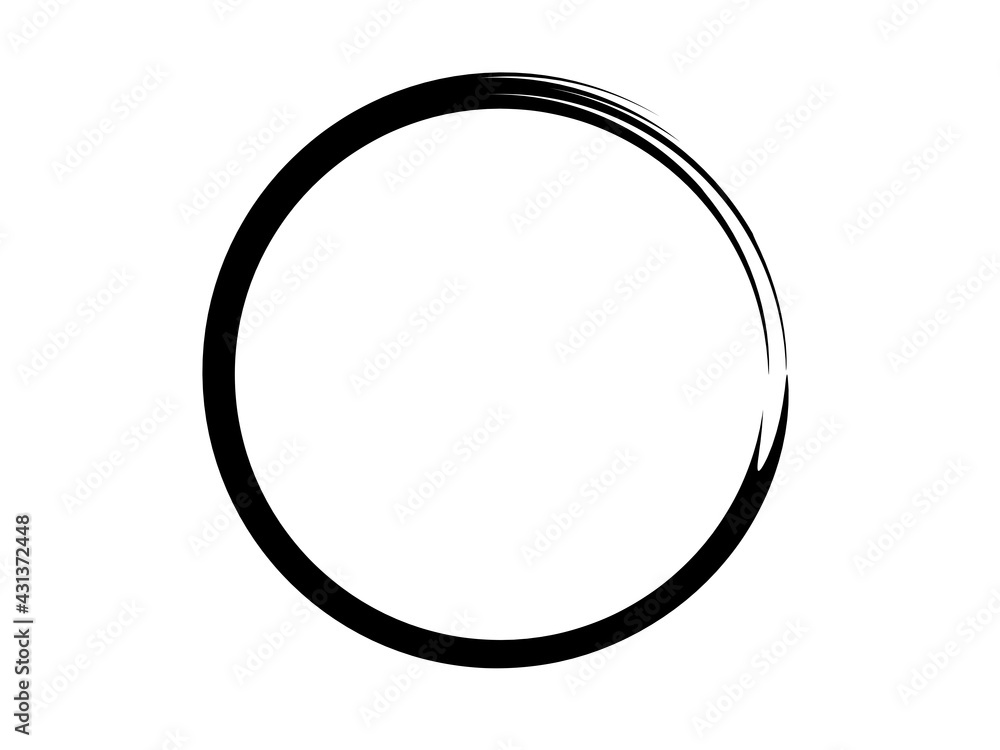 Grunge circle made using art brush.Grunge oval shape made for marking.Oval grunge element. Grunge circle made using art brush.Grunge oval shape made for marking.Oval grunge element.