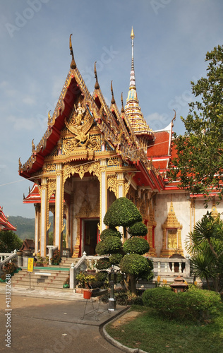 Wat Chalong (Wat Chaithararam) temple in Chalong subdistrict. Phuket province. Thailand