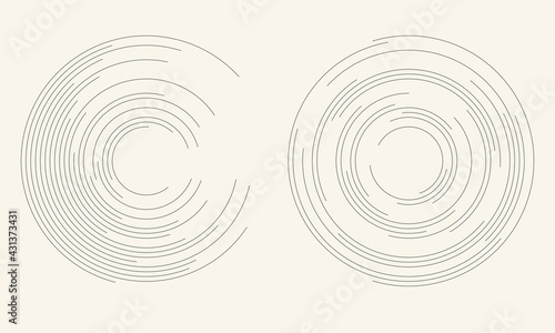 Abstract background with circles. Halftone design.