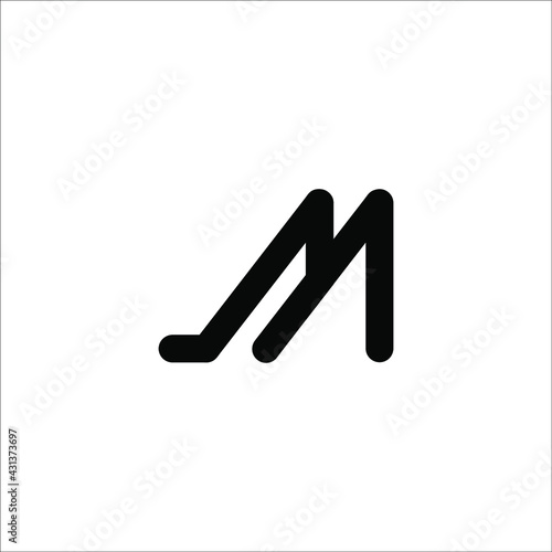 m logo design vector sign
