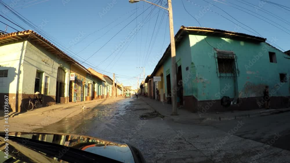 POV Driving in Trinidad. Time Lapse. Sancti Spiritus, Cuba POV Driving in Trinidad. Time Lapse. Sancti Spiritus, Cuba