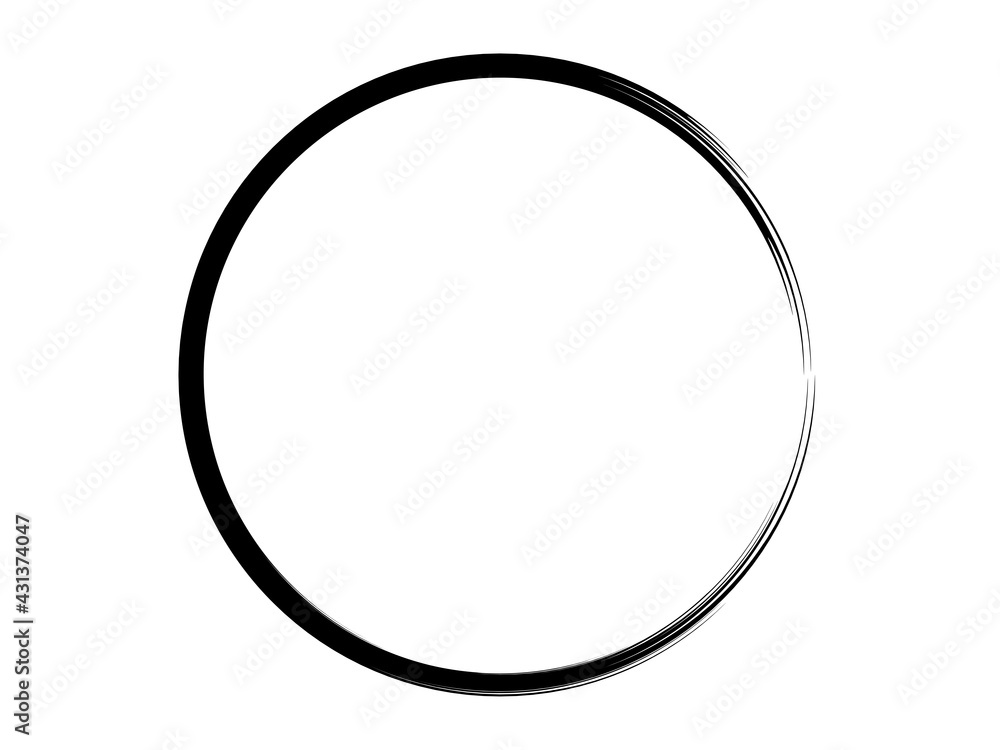 Grunge oval marking element.Grunge circle made of black paint using art brush. Grunge oval marking element.Grunge circle made of black paint using art brush.