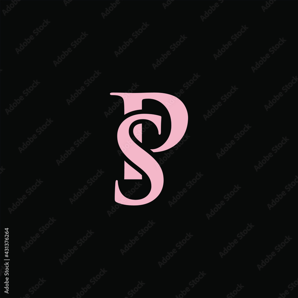 letter PS logo design vector letter PS logo design vector