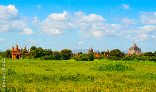 The plain of Temples of Bagan  Myanmar  Burma 