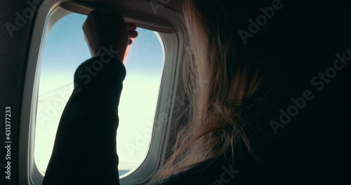 Opening blind of illuminator in the plane