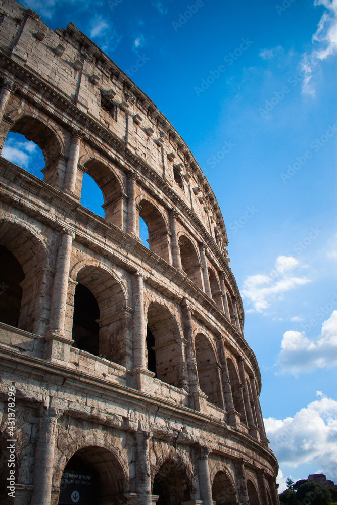 Colosseum or Coliseum also known as the Flavian Amphitheatre