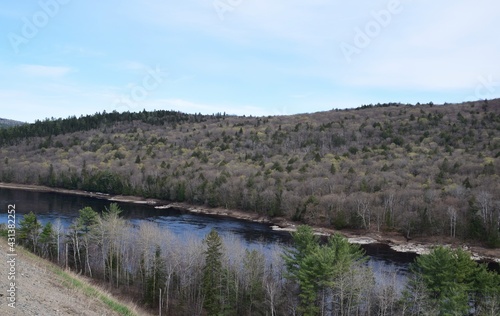 Obraz na płótnie St-Maurice river in southern Quebec w salonie