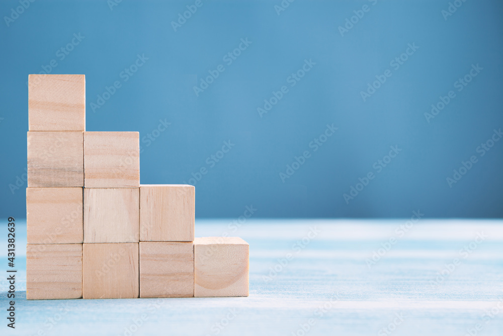 Business concept of ladder career path and growth success process Business concept of ladder career path and growth success process