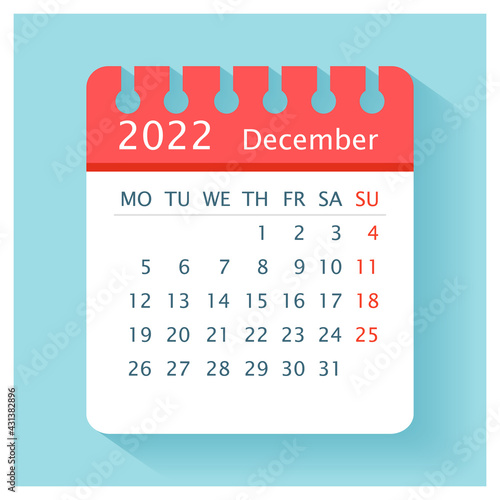 December 2022 - Calendar Icon