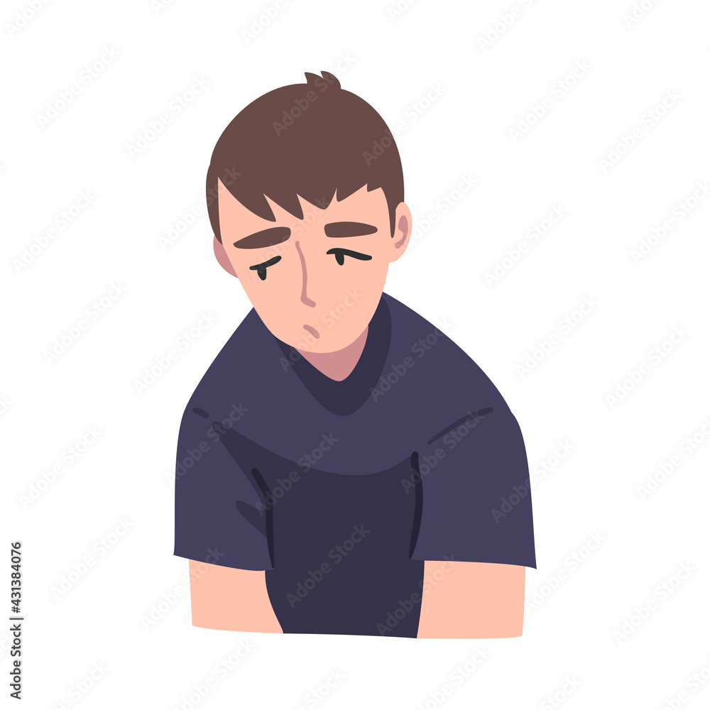 Man Suffering from Pronounced Weakness, Symptom of Heart Stroke Cartoon Vector Illustration Man Suffering from Pronounced Weakness, Symptom of Heart Stroke Cartoon Vector Illustration