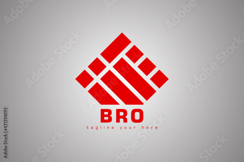 Bro Logo, Handshake symbol, Cooperation and Business logo. two red hands make a deal to form a triangle Isolated on Gradient Background. Handshake, partnership and teamwork. Design Vector Icon.