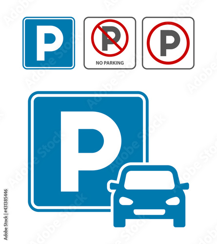 parking car warning sign