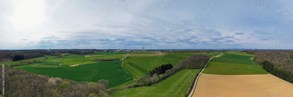 Naklejka premium landscape with clouds
