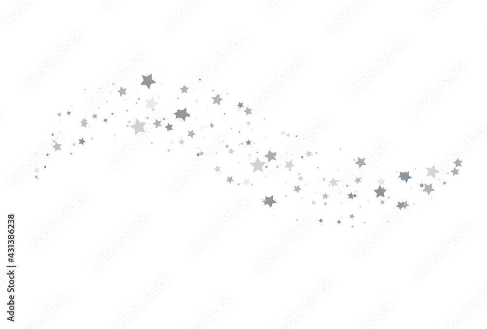 Obraz premium Light silver glitter confetti background.
