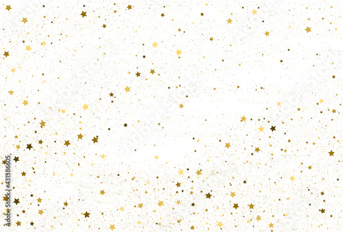 Golden stars texture. Holiday digital paper