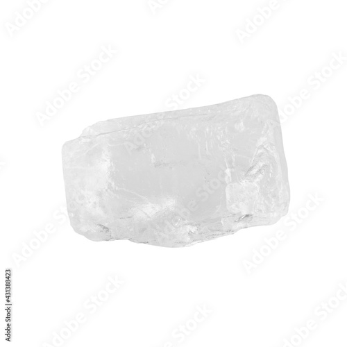 Rock sea salt isolated on white background, clipping path, full depth of field