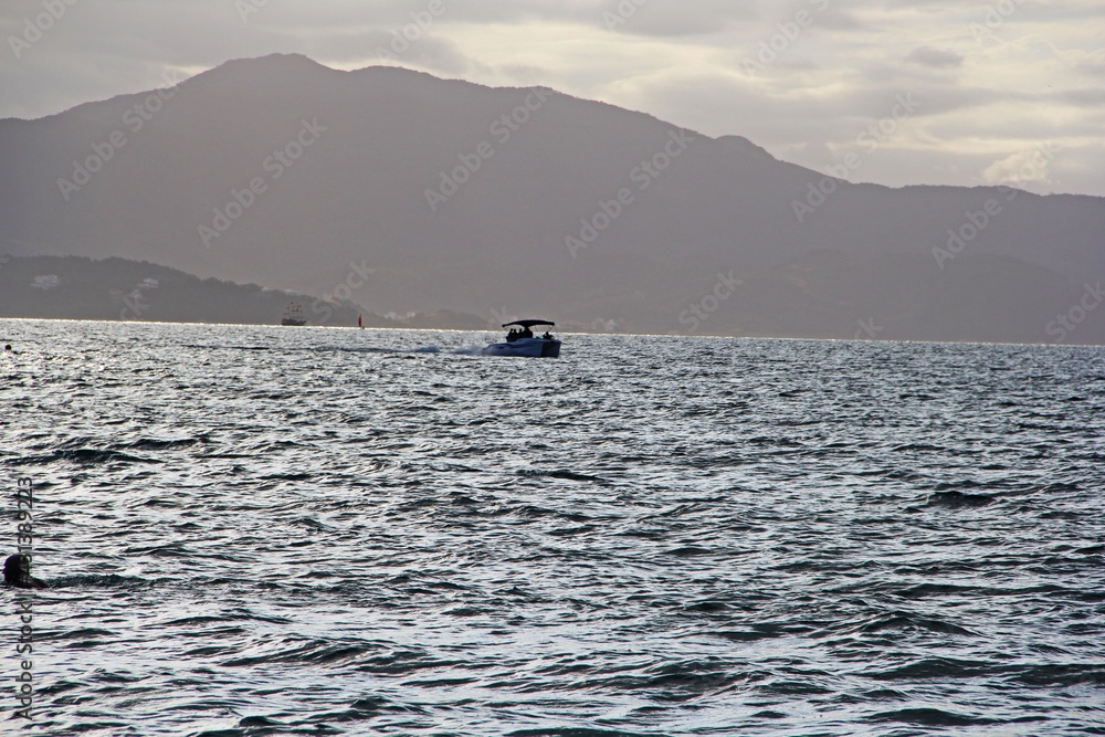 boat on the sea