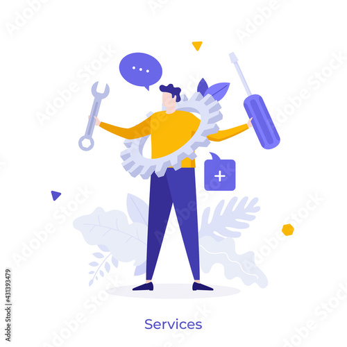 Abstract Character Concept. Vector