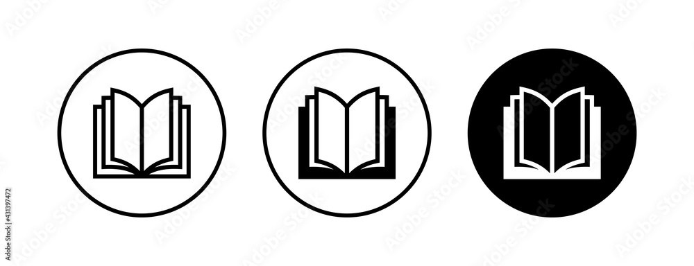 Book icons set. Book vector icon Book icons set. Book vector icon