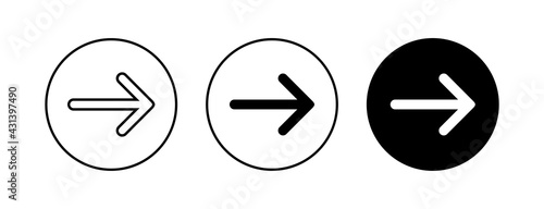 Arrow icons set. Arrow symbol. Arrow vector icon