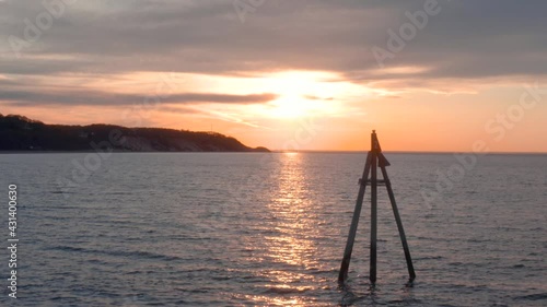 4k beach ocean landscape with parallax 