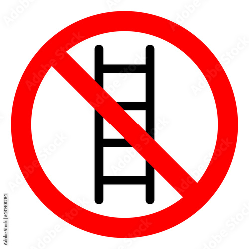 Do Not Use Ladders Symbol