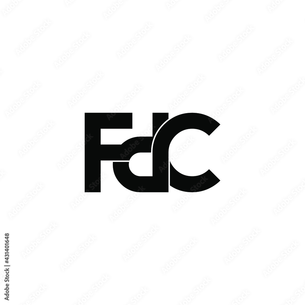 fdc letter original monogram logo design fdc letter original monogram logo design
