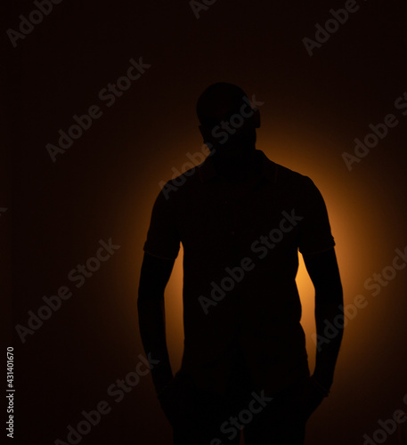 silhouette of a man