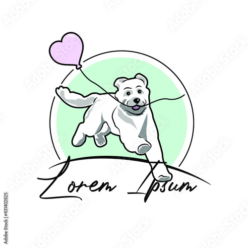 Illustration Vector graphic of Dog Training logo