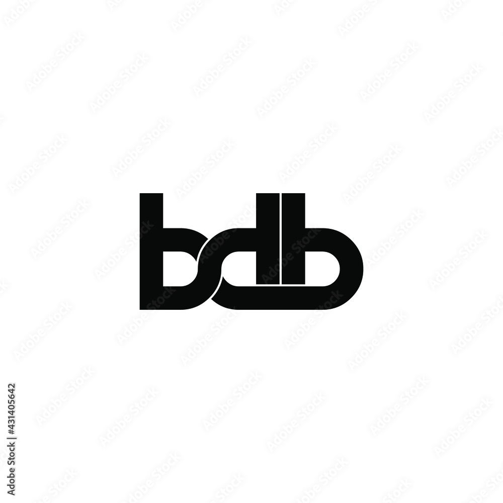 bdb letter original monogram logo design