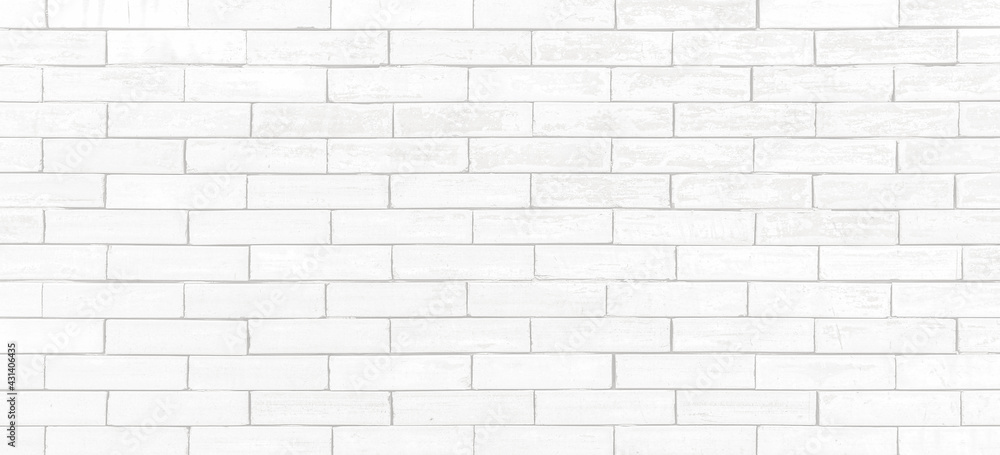 White brick wall texture background in rural room. White brick wall texture background in rural room.