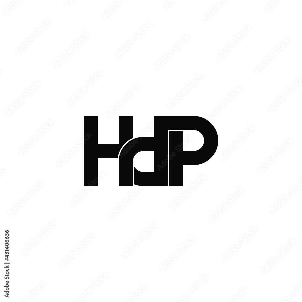 hdp letter original monogram logo design hdp letter original monogram logo design