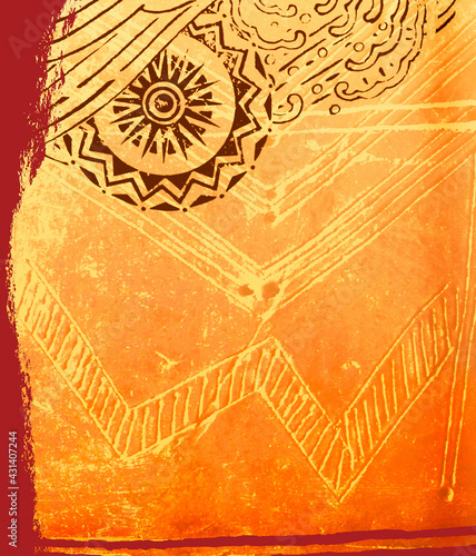 Typical african Composition Background